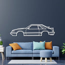 1986 Ford Mustang SVO Metal Car Wall Art - NC0207