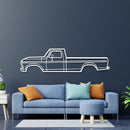 1975 F-250 Highboy Metal Car Wall Art - NC0168
