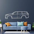 2020 Highlander 4th Gen (XU70) Metal Car Wall Art - NC0712