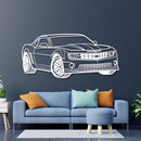 Camaro SS Perspective Metal Car Wall Art - NC0433