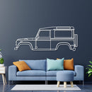 1997 Defender 90 Metal Car Wall Art - NC0262