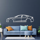 2022 Model S Metal Car Wall Art - NC0797
