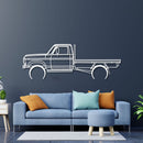 1977 F100 Tray Back Metal Car Wall Art - NC0175