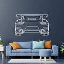 911 GT2 RS Model 991 Back Metal Car Wall Art - NC0850