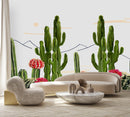 Red Cactus Flowers Wallpaper