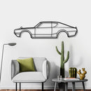 1973 Skyline HT 2000GT-R Metal Car Wall Art - NC0158