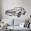 1986 Monte Carlo SS Perspective Metal Car Wall Art - NC1296