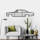 1966 Nova SS Detailed Metal Car Wall Art - NC0090