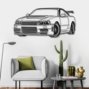 GTR R34 Perspective Metal Car Wall Art - NC0457