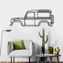 1997 Defender 90 Metal Car Wall Art - NC0262