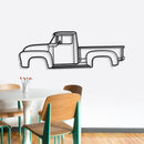 1956 F-100 Metal Car Wall Art - NC0043