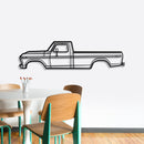 1975 F-250 Highboy Metal Car Wall Art - NC0168