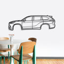 2020 Highlander 4th Gen (XU70) Metal Car Wall Art - NC0712