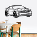 Camaro SS Perspective Metal Car Wall Art - NC0433