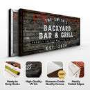 Backyard Bar & Grill Sign XXI