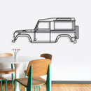 1997 Defender 90 Metal Car Wall Art - NC0262
