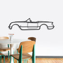 1954 Corvette Metal Car Wall Art - NC0032
