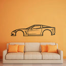 2007 Corvette Z06 Metal Car Wall Art - NC0342