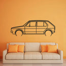 1976 Golf MK1 Detailed Metal Car Wall Art - NC0173
