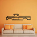 1975 F-250 Highboy Metal Car Wall Art - NC0168