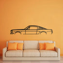 1966 Mustang Fastback Metal Car Wall Art - NC0089