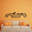 1993 Mustang GT Convertible Metal Car Wall Art - NC0245