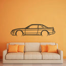 1990 Silvia S13 Detailed Metal Car Wall Art - NC0232