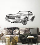 1986 Monte Carlo SS Perspective Metal Car Wall Art - NC1296