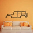 2012 Wrangler Rubicon Metal Car Wall Art - NC0478