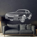 1986 Monte Carlo SS Perspective Metal Car Wall Art - NC1296