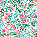 Voguish Pink Little Flowers Wallpaper Tasteful