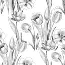 Black and White Tulips Wallpaper