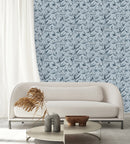 Voguish Grey Floral Wallpaper Tasteful