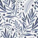Voguish Purple Leaves and Berries Wallpaper Smart
