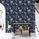 Modish Dark Floral Wallpaper Vogue Select