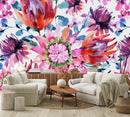 Hand Drawn Floral Wallpaper