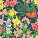 Modish Multicolored Flowers Wallpaper Vogue