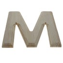 Unfinished Wooden Arial Font Letter M (6.25 Inches)