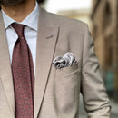 Moretti - Printed Madder Silk Tie - Brown & Burgundy