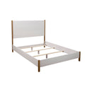 Madelyn Upholstered Panel Bed, Neutral White