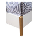 Madelyn Upholstered Panel Bed, Neutral White