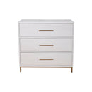 Madelyn Three Drawer Small Chest, White