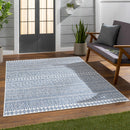 Madras Light Blue Green All Over Performance Area Rug