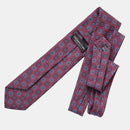 Trento - Silk Jacquard Tie - Raspberry
