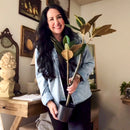 31 Inch Potted Faux Magnolia Tree