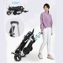 Maidesite 17.5-Inch 500W Wide Seat Lightweight Electric Folding Wheelchair (SAK33689)