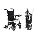 Maidesite 17.5-Inch 500W Wide Seat Lightweight Electric Folding Wheelchair (SAK33689)