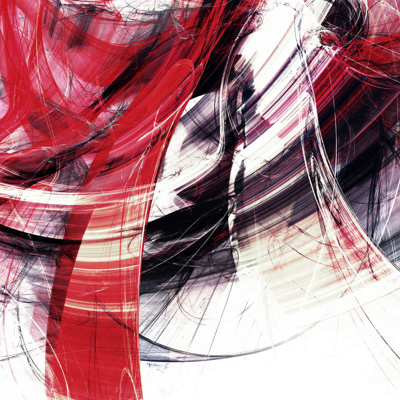 Red Motion Abstract Wall Art