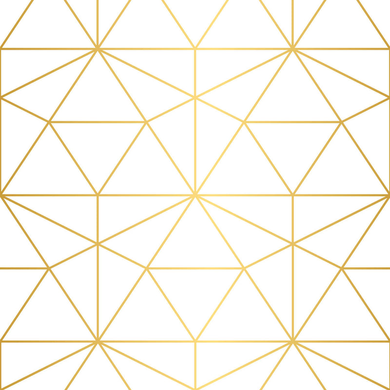 Golden Lattice Wall Art