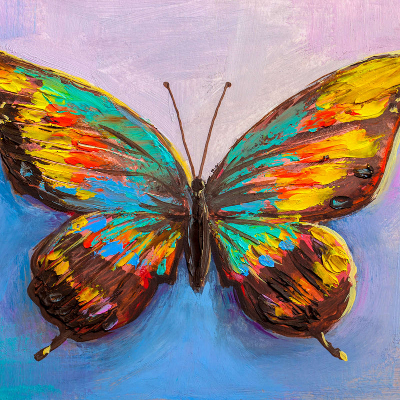 Multicolored Butterfly Wall Art